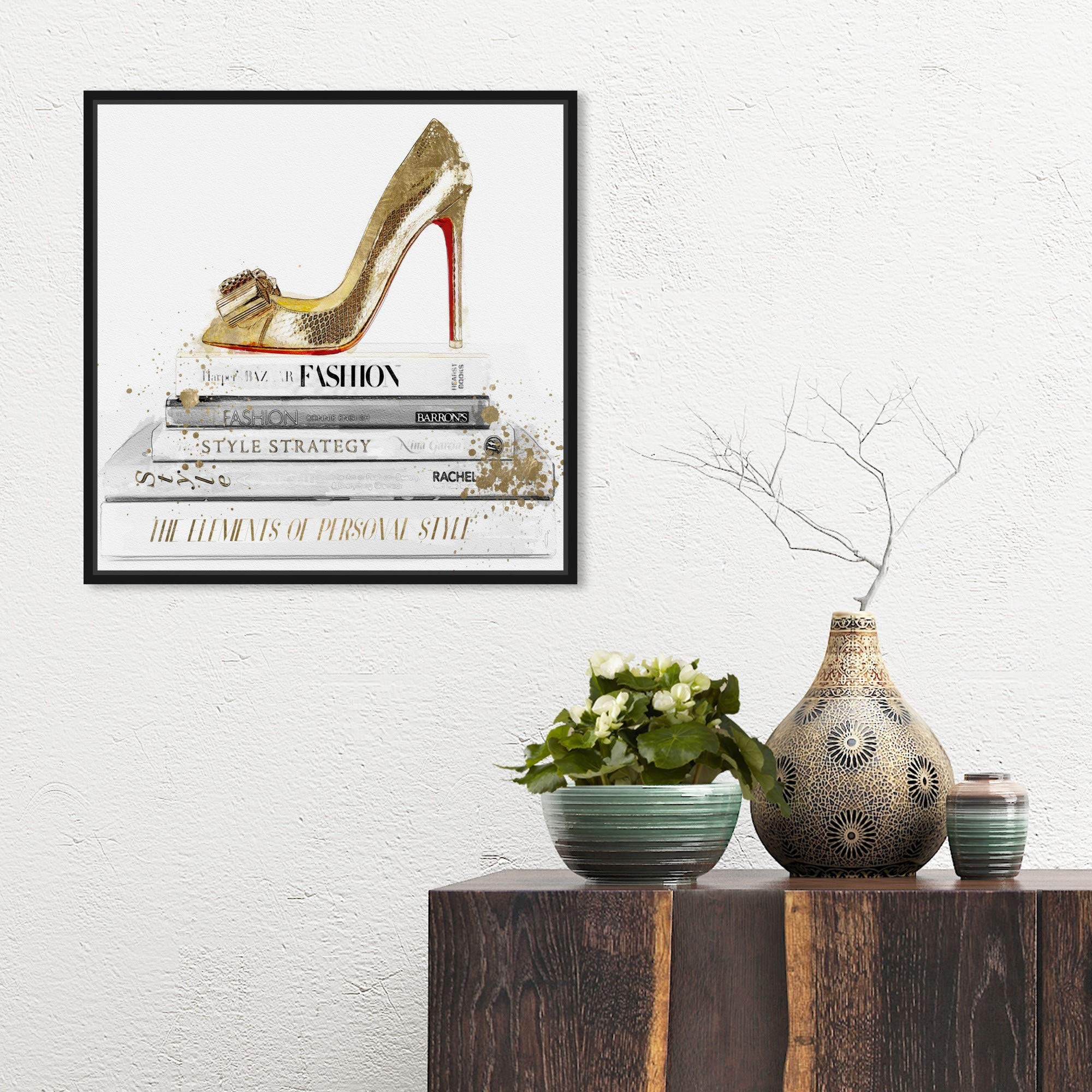 The Oliver Gal Artist Co. Fashion and Glam Framed Wall Art Canvas